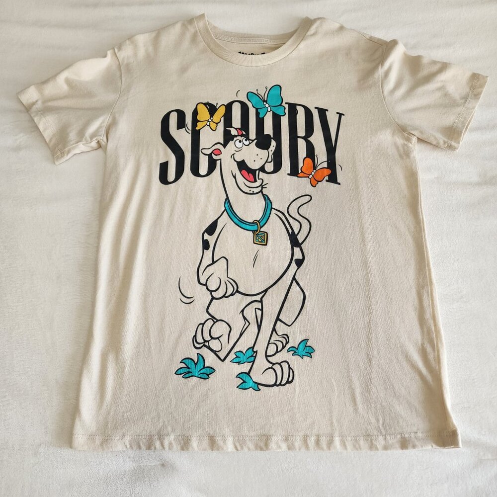 ✨ Scooby-Doo Butterfly Graphic Tee - Sand XXS